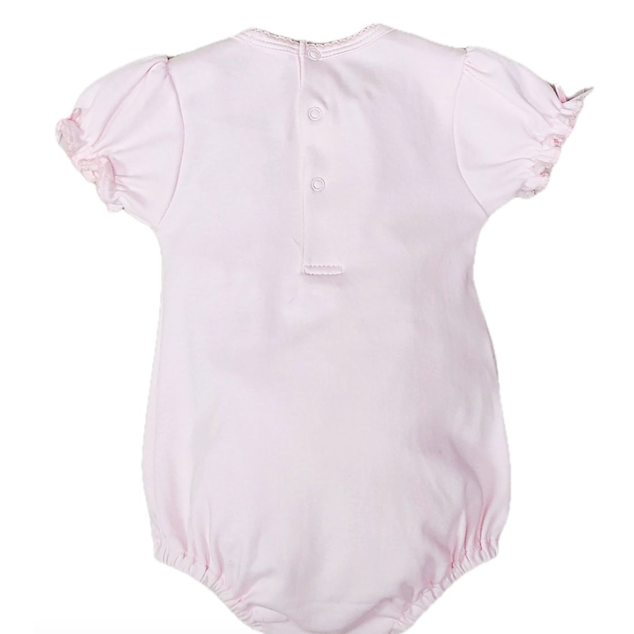 Baby Threads Classic Pink Collection- Pink Smocked Baby Girl Onesie-BABY THREADS-Little Giant Kidz