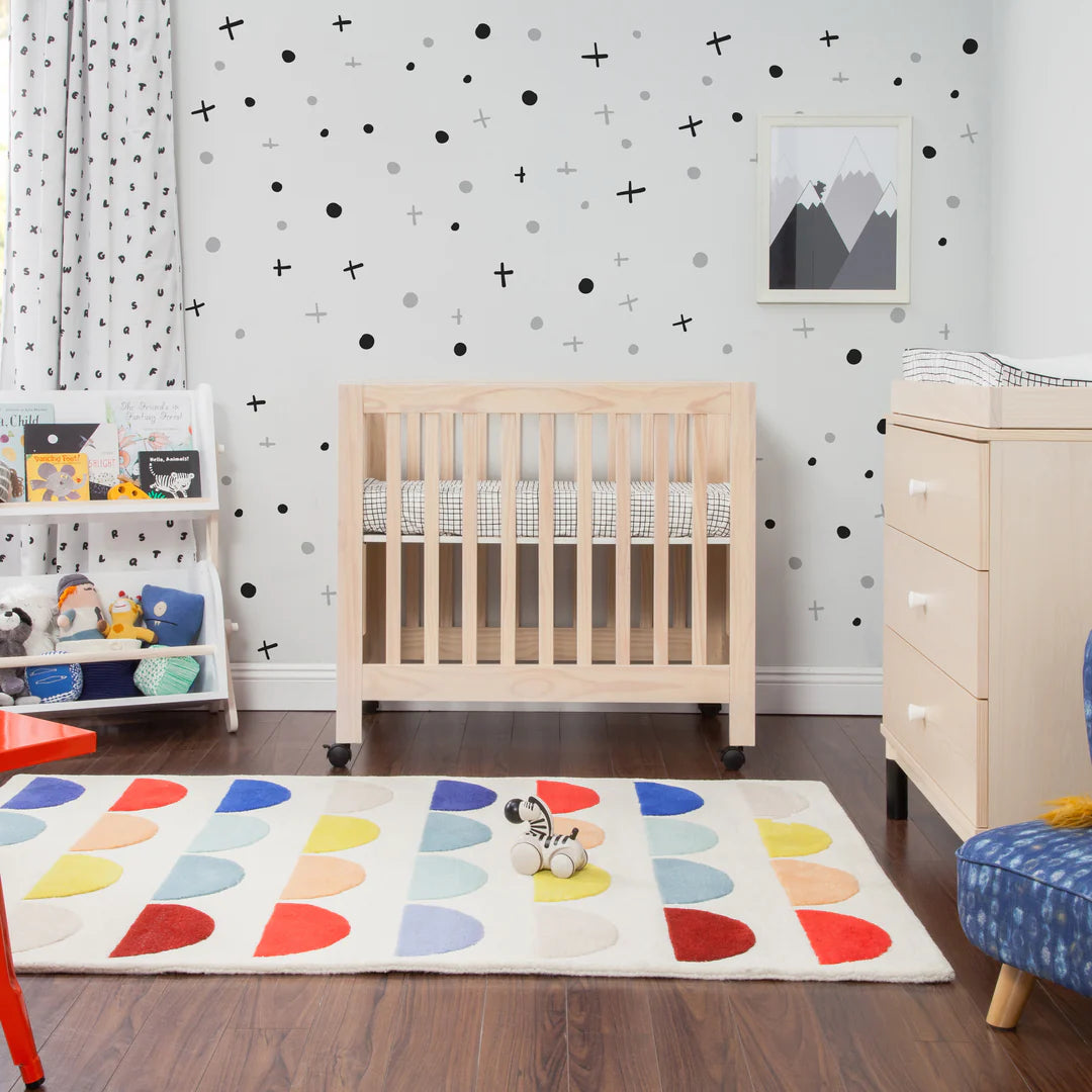 Babyletto Origami Mini Crib - Washed Natural-BABYLETTO-Little Giant Kidz