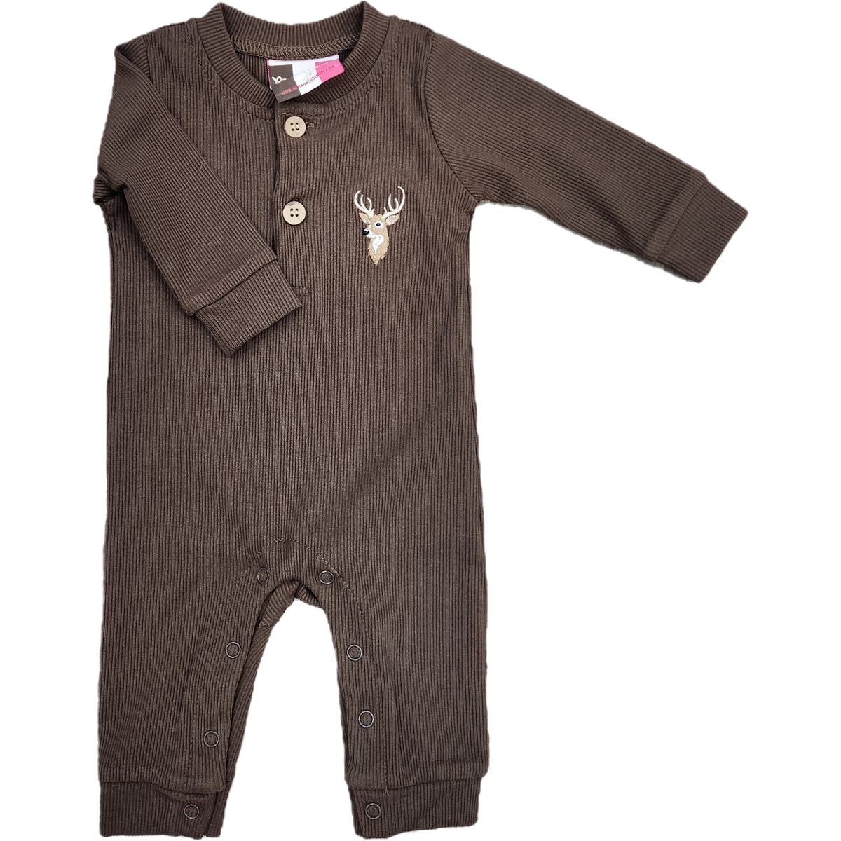 Banana Split Deer Boys Romper-BANANA SPLIT-Little Giant Kidz