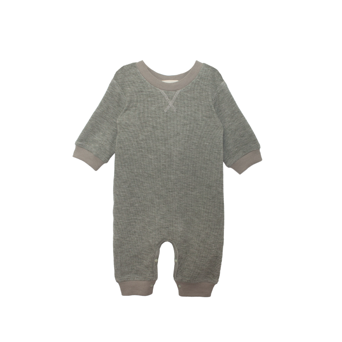 Beckett Bear Miles Romper- Brown-MABEL+HONEY-Little Giant Kidz