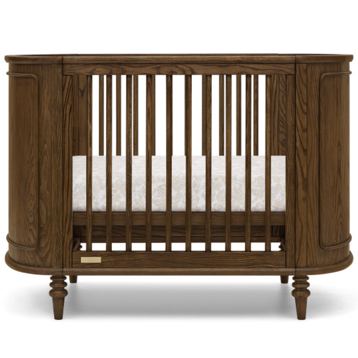Bellini Provence 4-In-1 Oval Convertible Crib; Breathable Luxury Mattress-Bellini-Little Giant Kidz