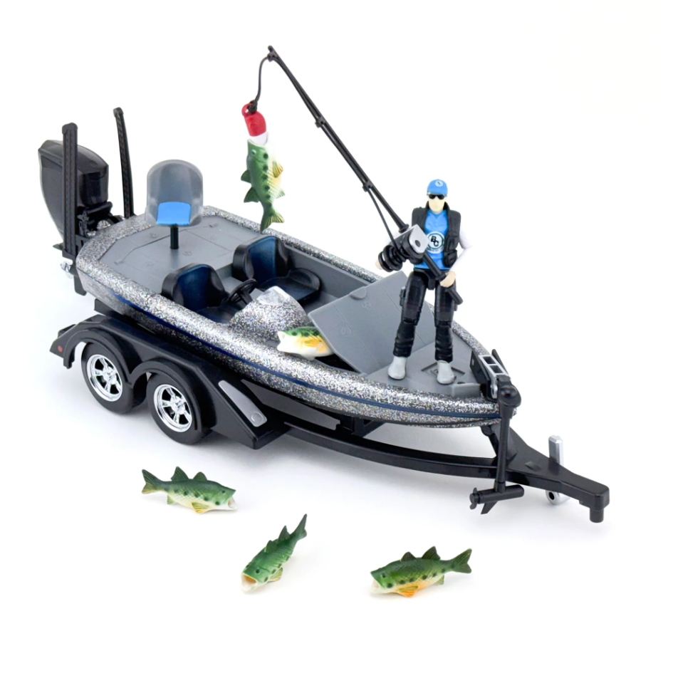 Big Country Toys Bass Boat (With Boat And Trailer)-BIG COUNTRY TOYS-Little Giant Kidz