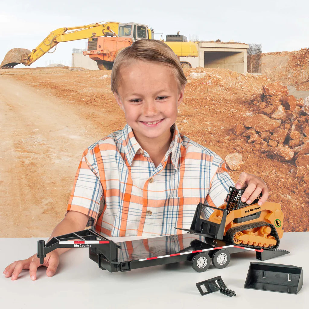 Big Country Toys Track Skid Steer & Trailer-BIG COUNTRY TOYS-Little Giant Kidz