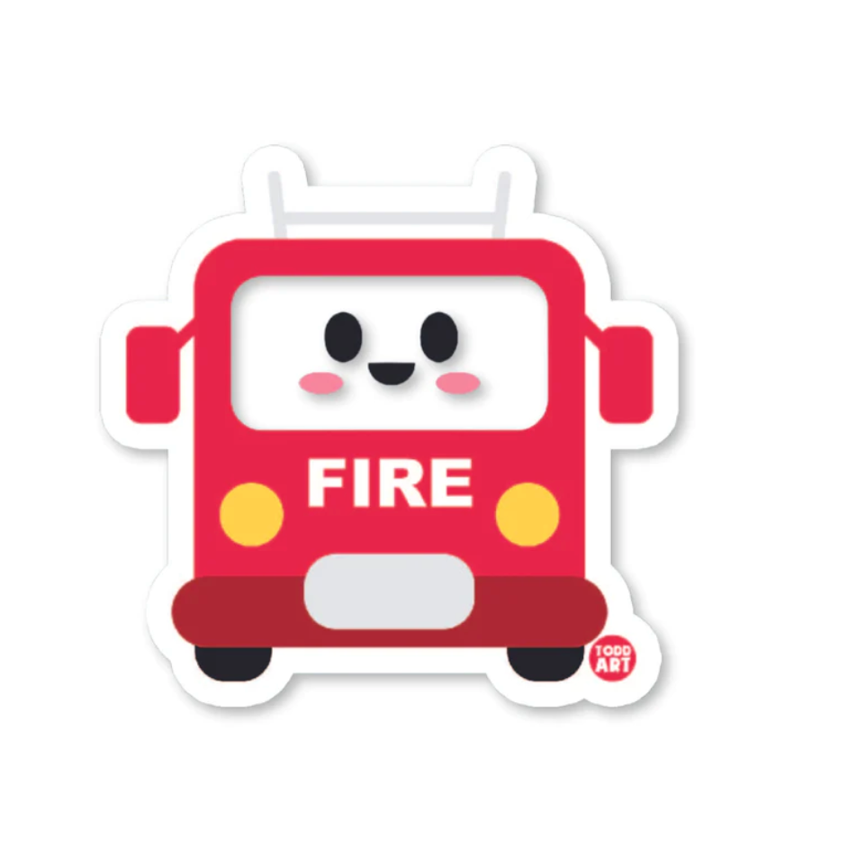 Boo-Boo Buddies Fire Truck Sticker
