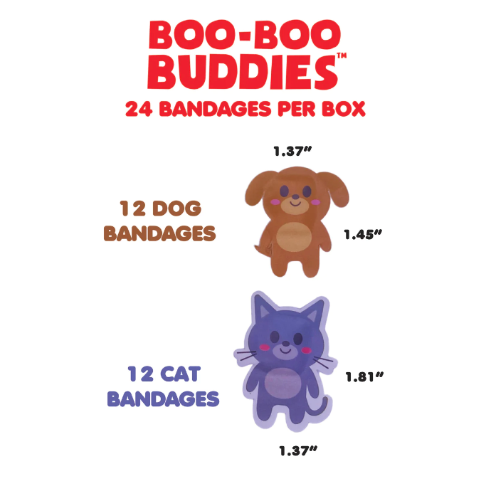 Boo-Boo Buddies Sterile Adhesive Bandages - Dog + Cat-BOO-BOO BUDDIES-Little Giant Kidz