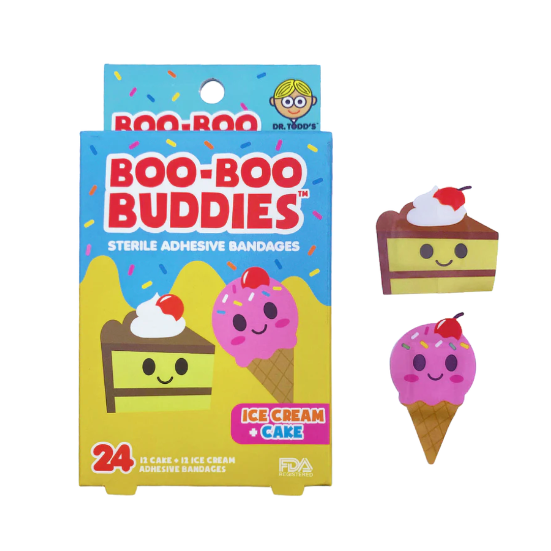 Boo-Boo Buddies Sterile Adhesive Bandages - Ice Cream + Cake-BOO-BOO BUDDIES-Little Giant Kidz