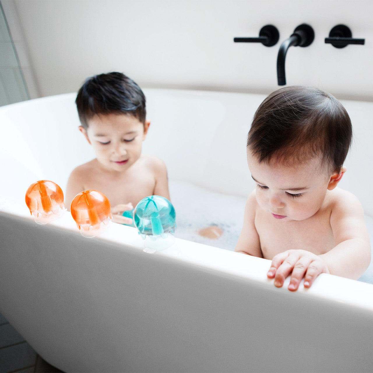 Boon JELLIES Suction Cup Bath Toys - Navy/Coral-BOON-Little Giant Kidz