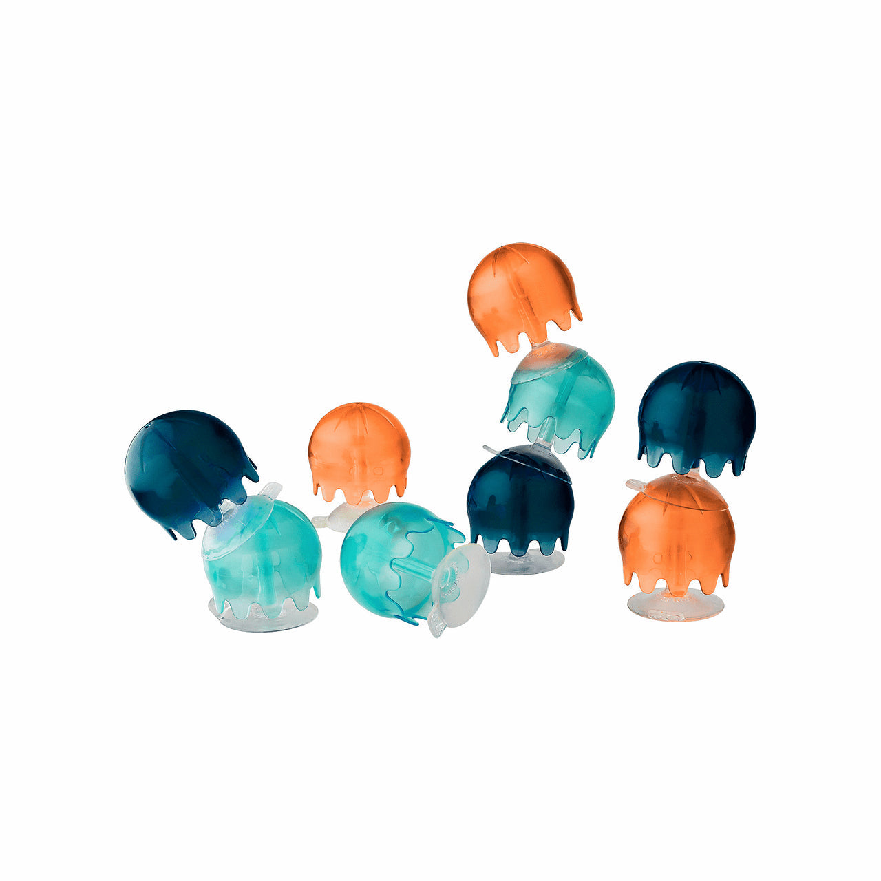 Boon JELLIES Suction Cup Bath Toys - Navy/Coral-BOON-Little Giant Kidz