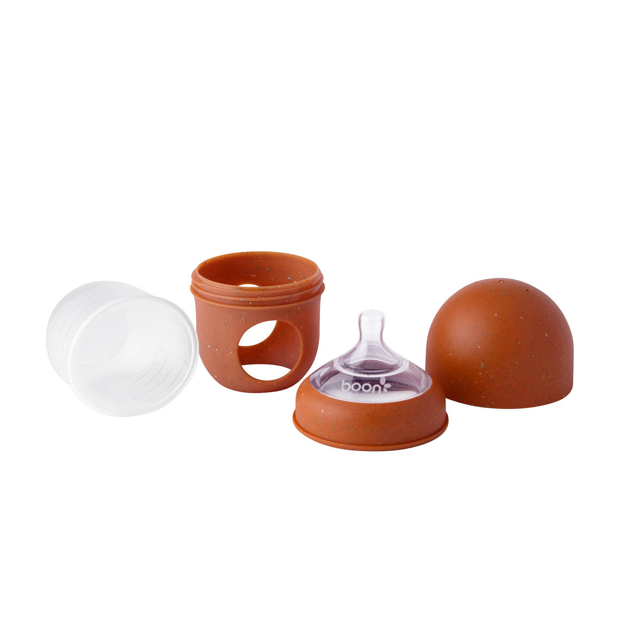 Boon NURSH Silicone Pouch Bottle 4oz (3-Pack) - Speckle-BOON-Little Giant Kidz