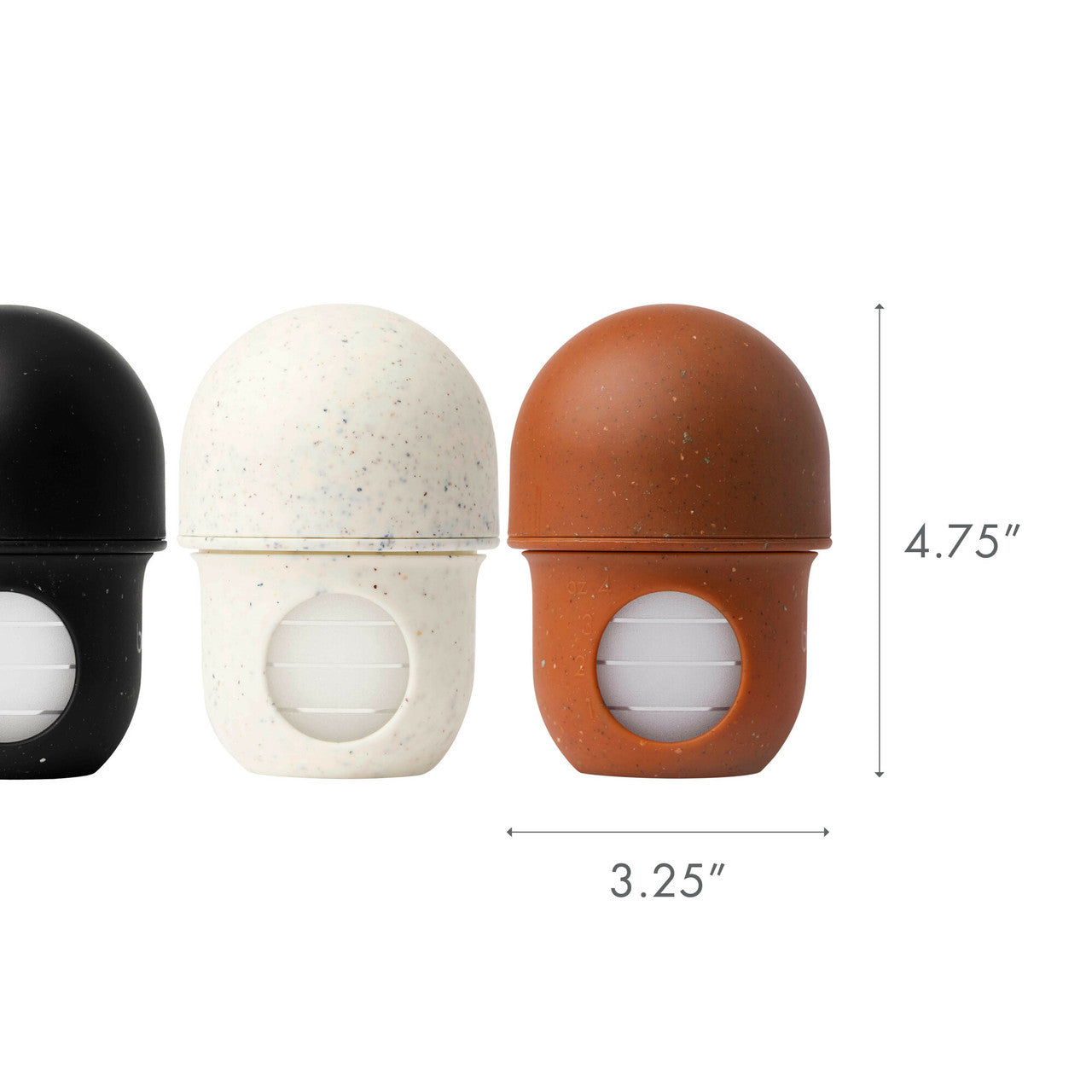 Boon NURSH Silicone Pouch Bottle 4oz (3-Pack) - Speckle-BOON-Little Giant Kidz