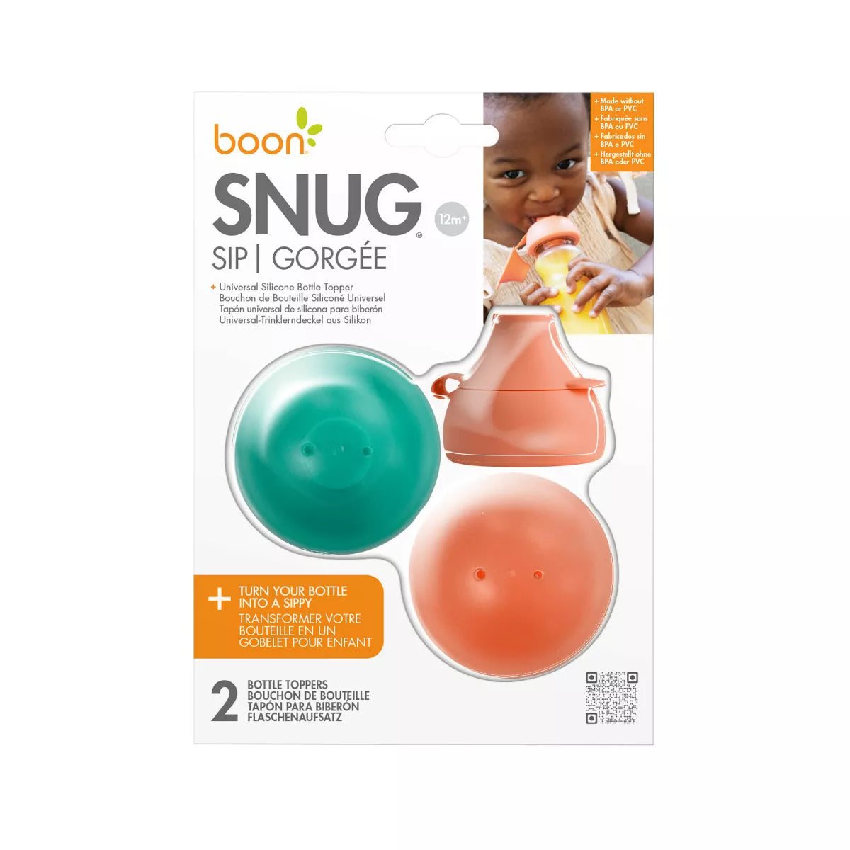 Boon SNUG Sip Universal Silicone Bottle Topper-BOON-Little Giant Kidz