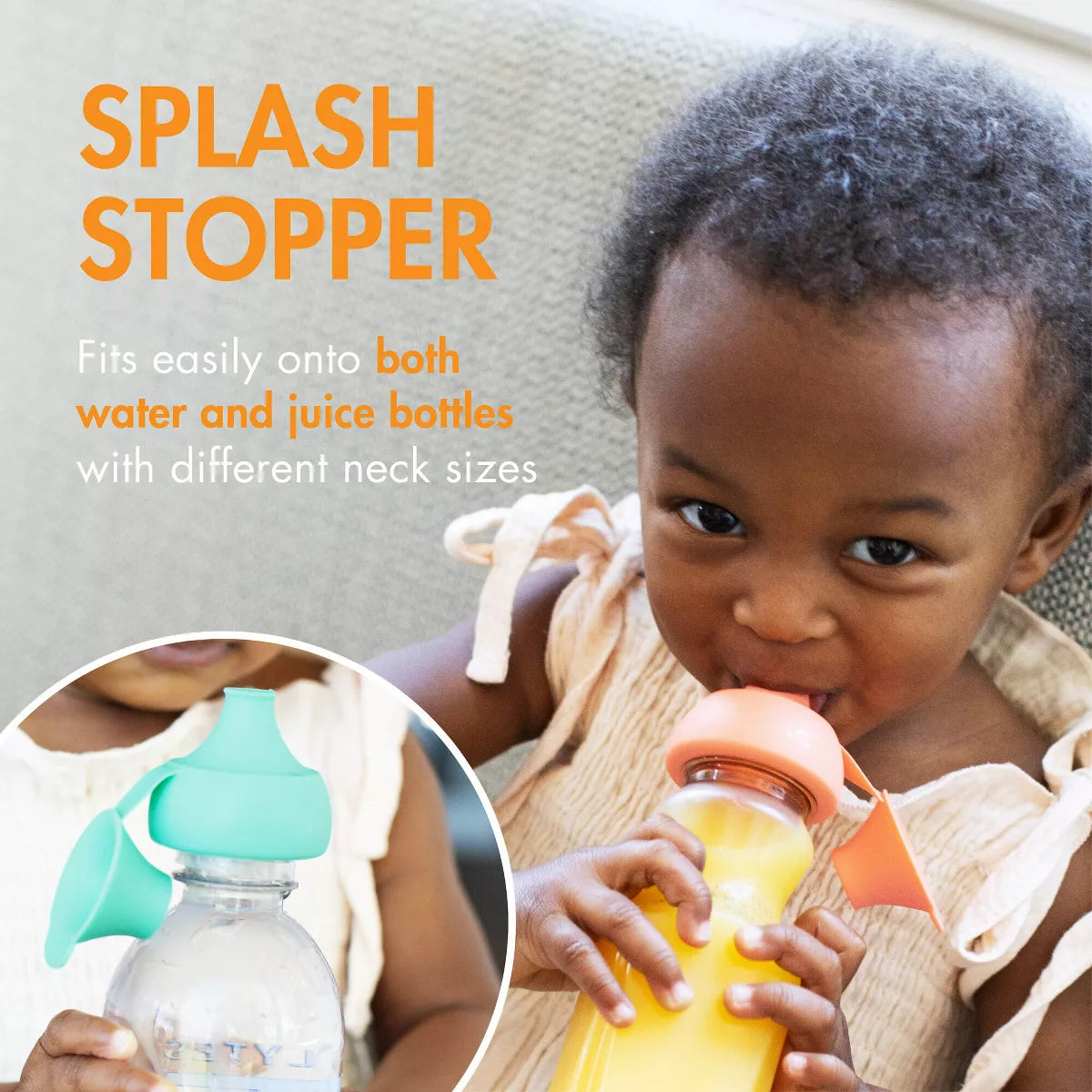 Boon SNUG Sip Universal Silicone Bottle Topper-BOON-Little Giant Kidz