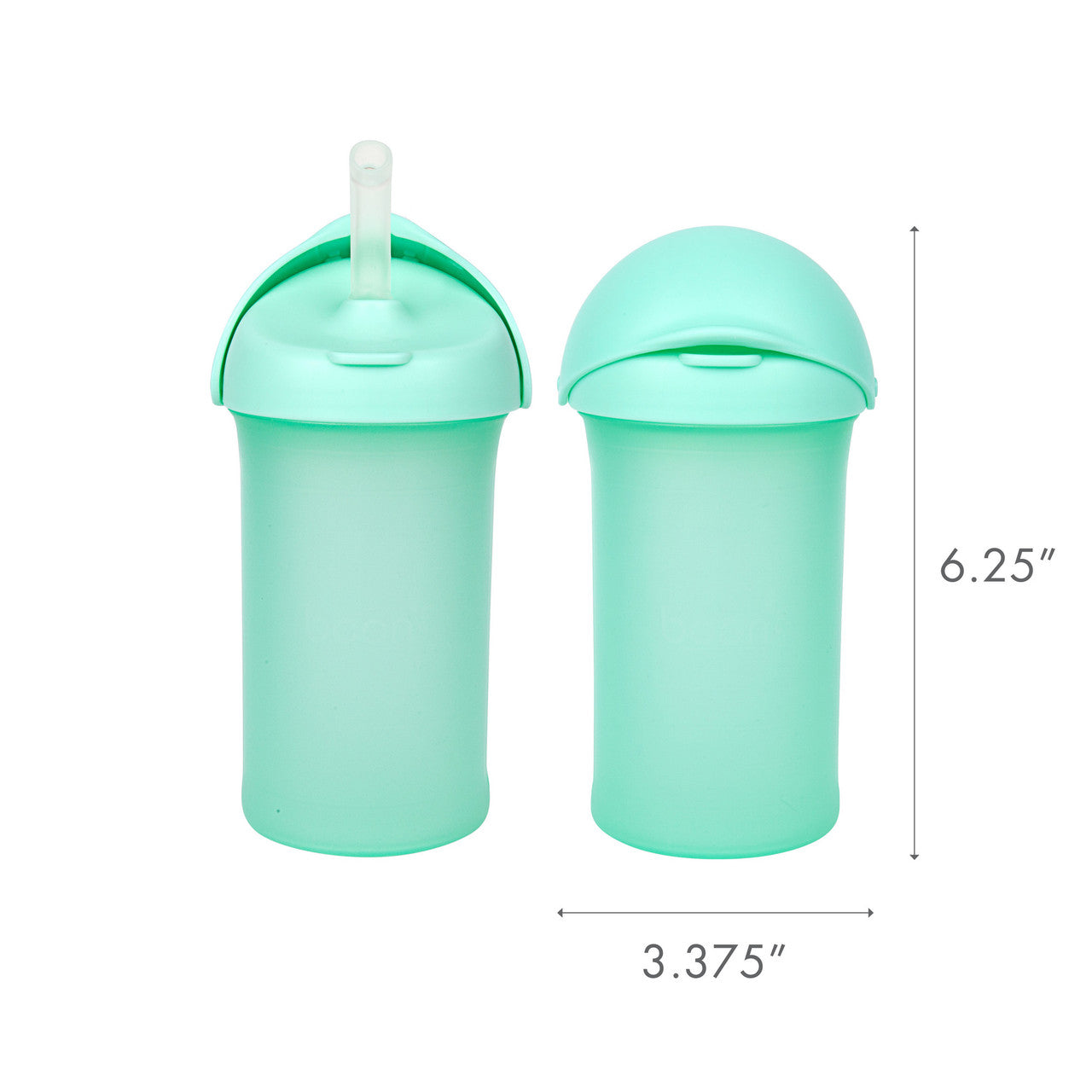 Boon SWIG Silicone Straw Cup - Mint (9oz.)-BOON-Little Giant Kidz