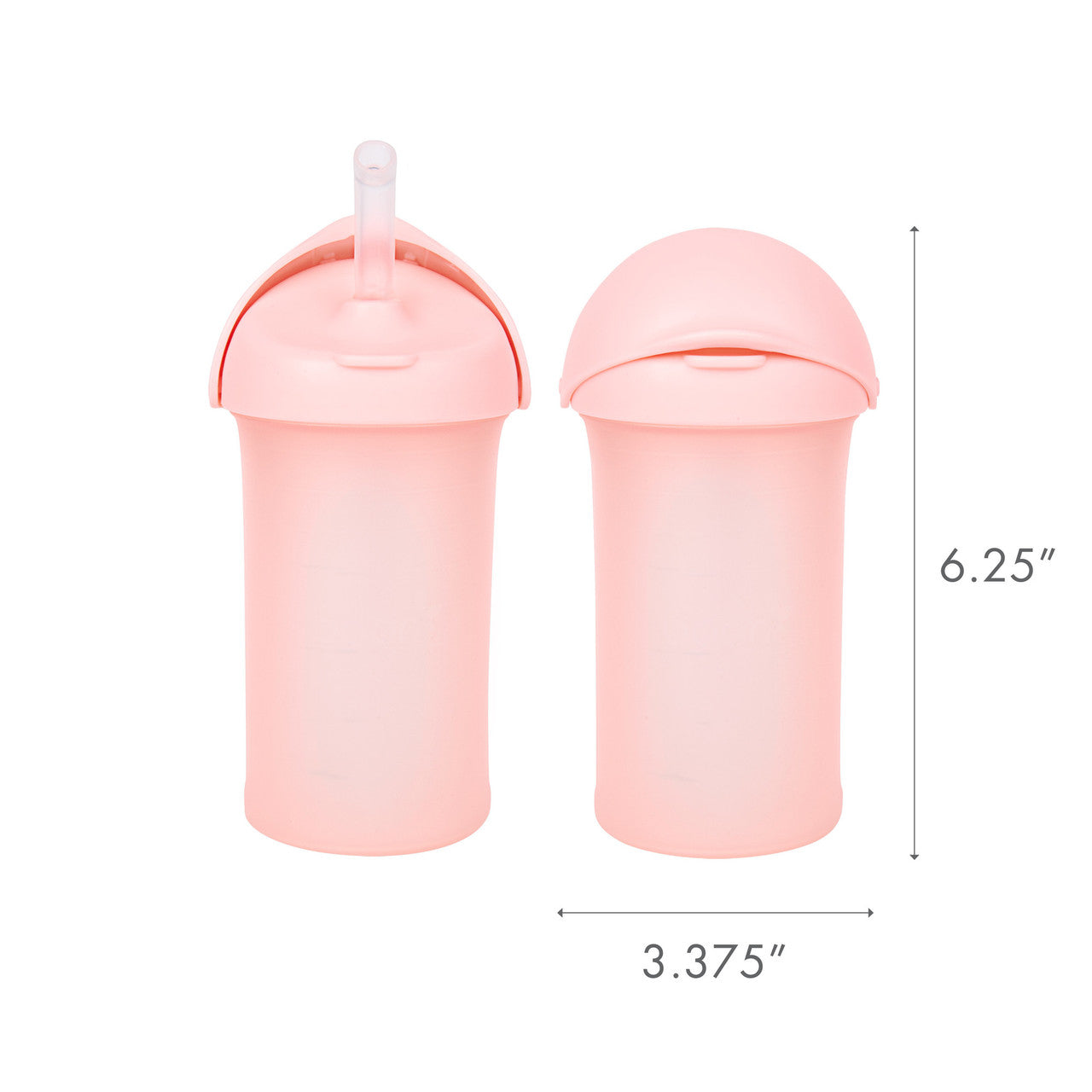 Boon SWIG Silicone Straw Cup - Pink (9oz.)-BOON-Little Giant Kidz