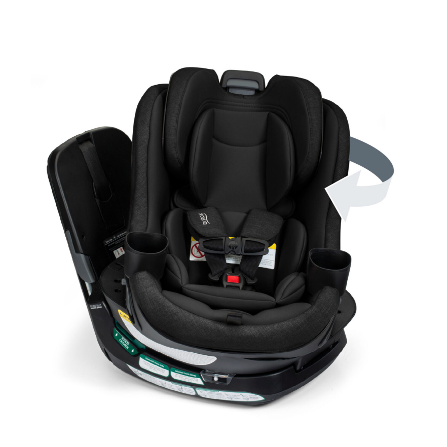 Britax® Galaxy360™ Slim Rotating Convertible Car Seat With SwivelSmooth™ - Raven Black-BRITAX-Little Giant Kidz