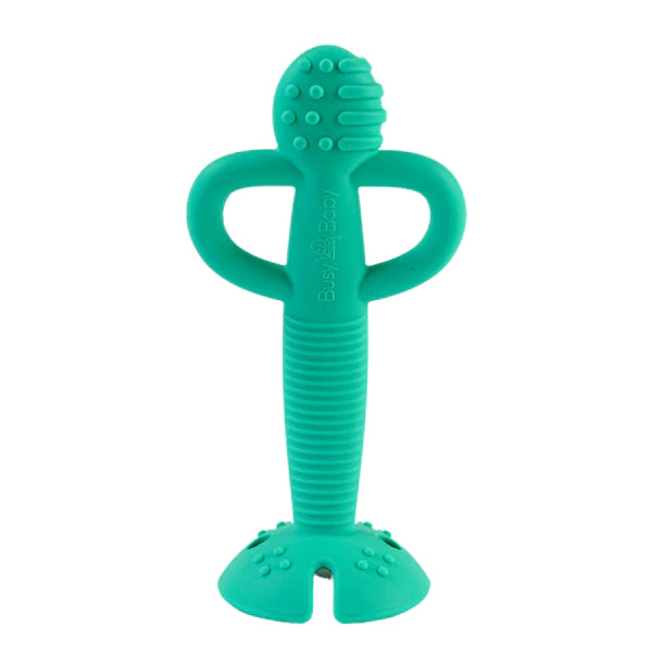 Busy Baby 2-in-1 Teether & Training Spoon - Spearmint-BUSY BABY-Little Giant Kidz