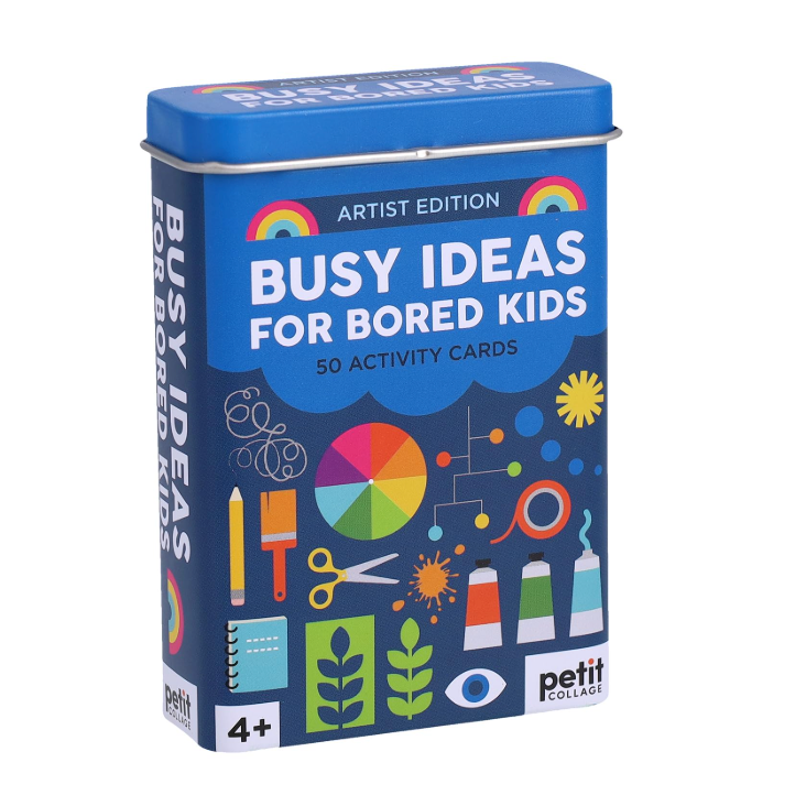 Busy Ideas for Bored Kids- 50 Activity Cards-Petit Collage-Little Giant Kidz