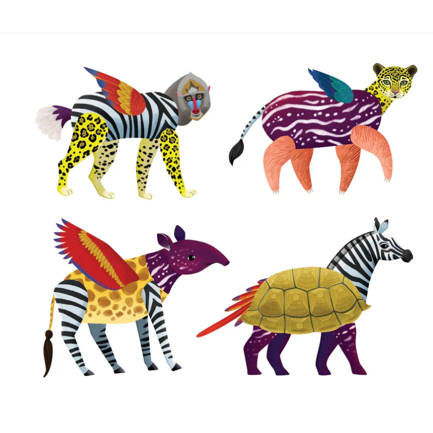 CHRONICLE BOOKS Magnet Tin Build Wild Mix-up-CHRONICLE BOOKS-Little Giant Kidz