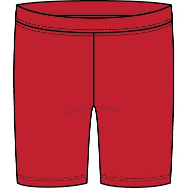 CR Kids Girls Bike Shorts - Red-CR KIDS-Little Giant Kidz