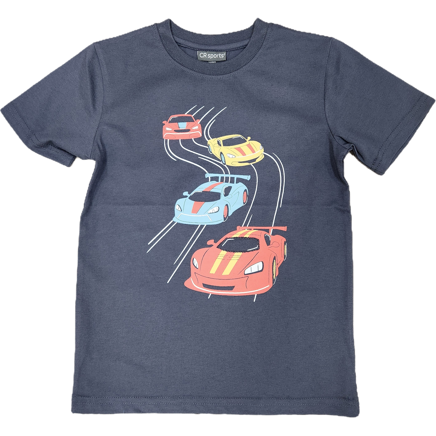 CR Sports Boys Race Car Top- Navy-CR SPORTS-Little Giant Kidz