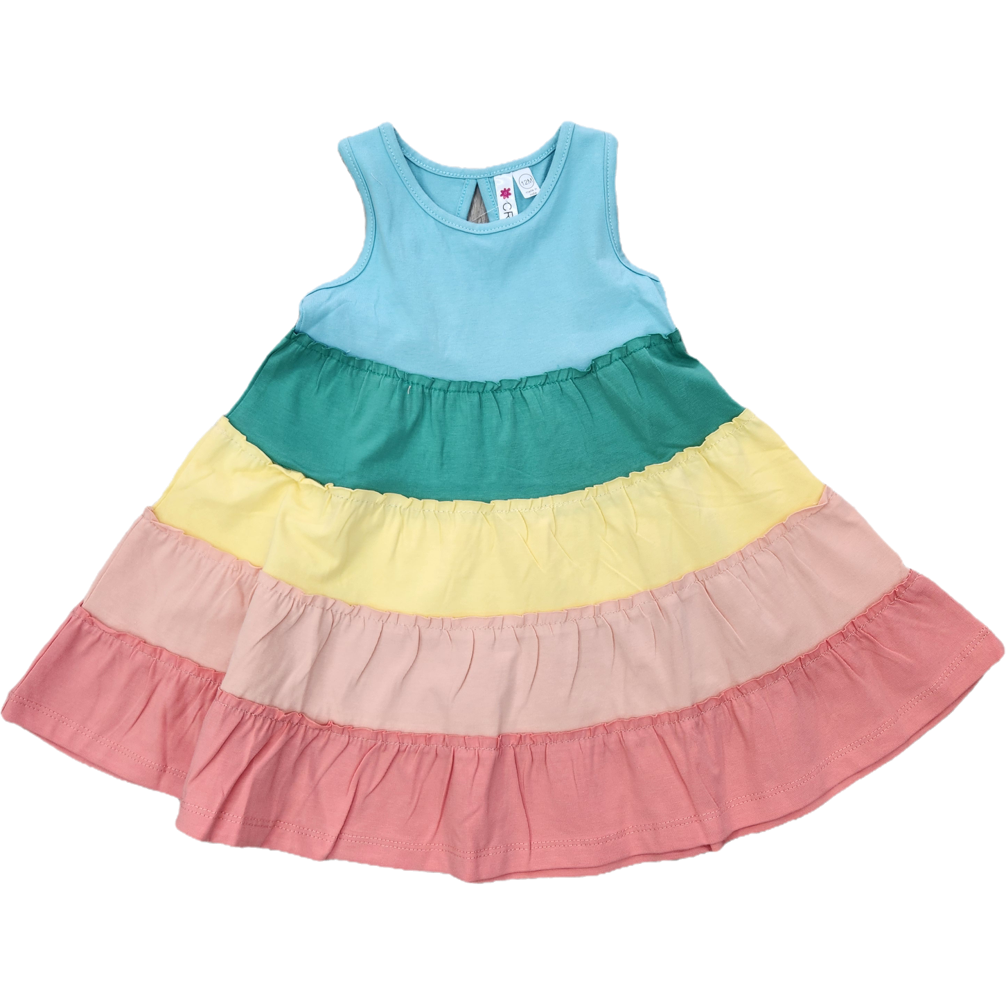 CR Sports Five Tier Racer Back Twirl Dress-CR SPORTS-Little Giant Kidz