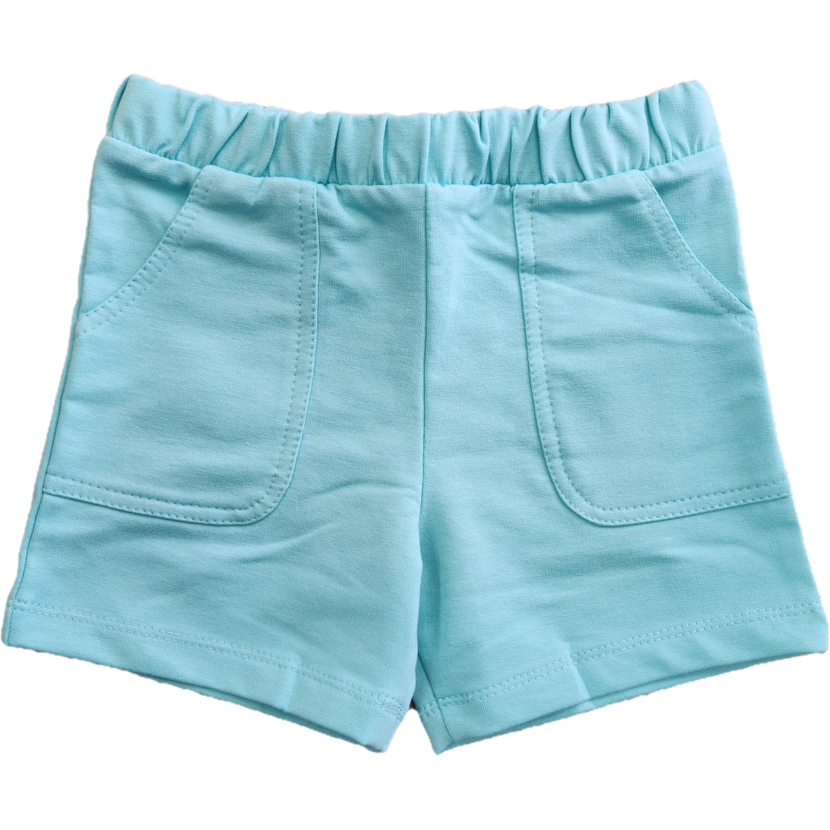 CR Sports Girls Basic Terry Short- Teal-CR SPORTS-Little Giant Kidz
