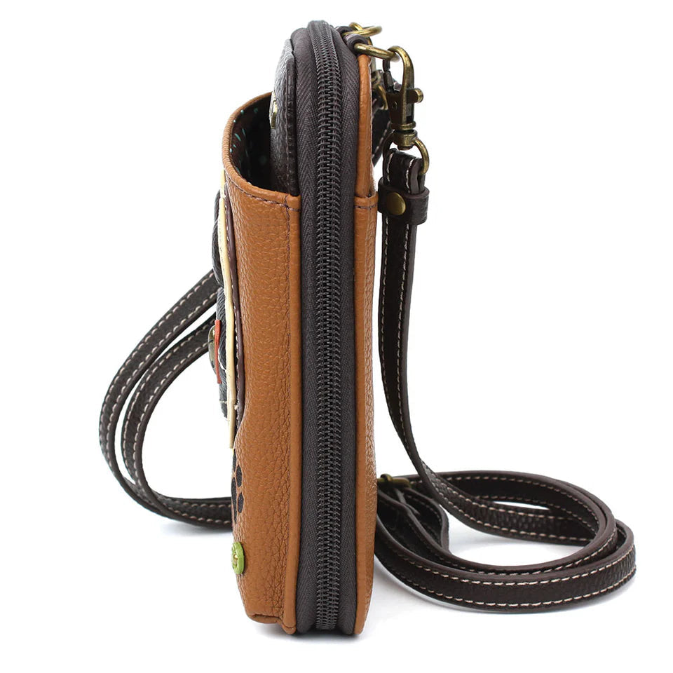 Chala Wallet Xbody - Ivory Paw Print (Brown)-Chala Group-Little Giant Kidz