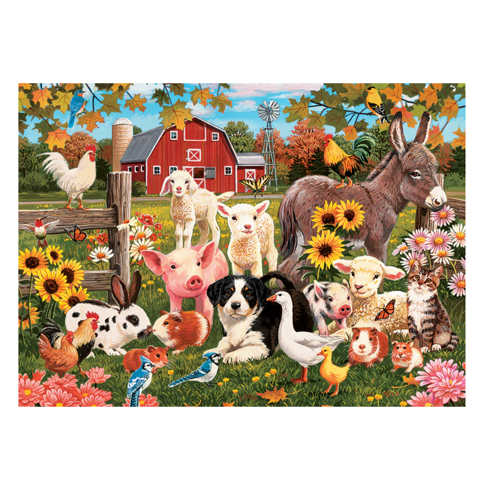 Cobble Hill 350 Piece (Family) Puzzle - Family Farm-COBBLE HILL PUZZLE CO-Little Giant Kidz