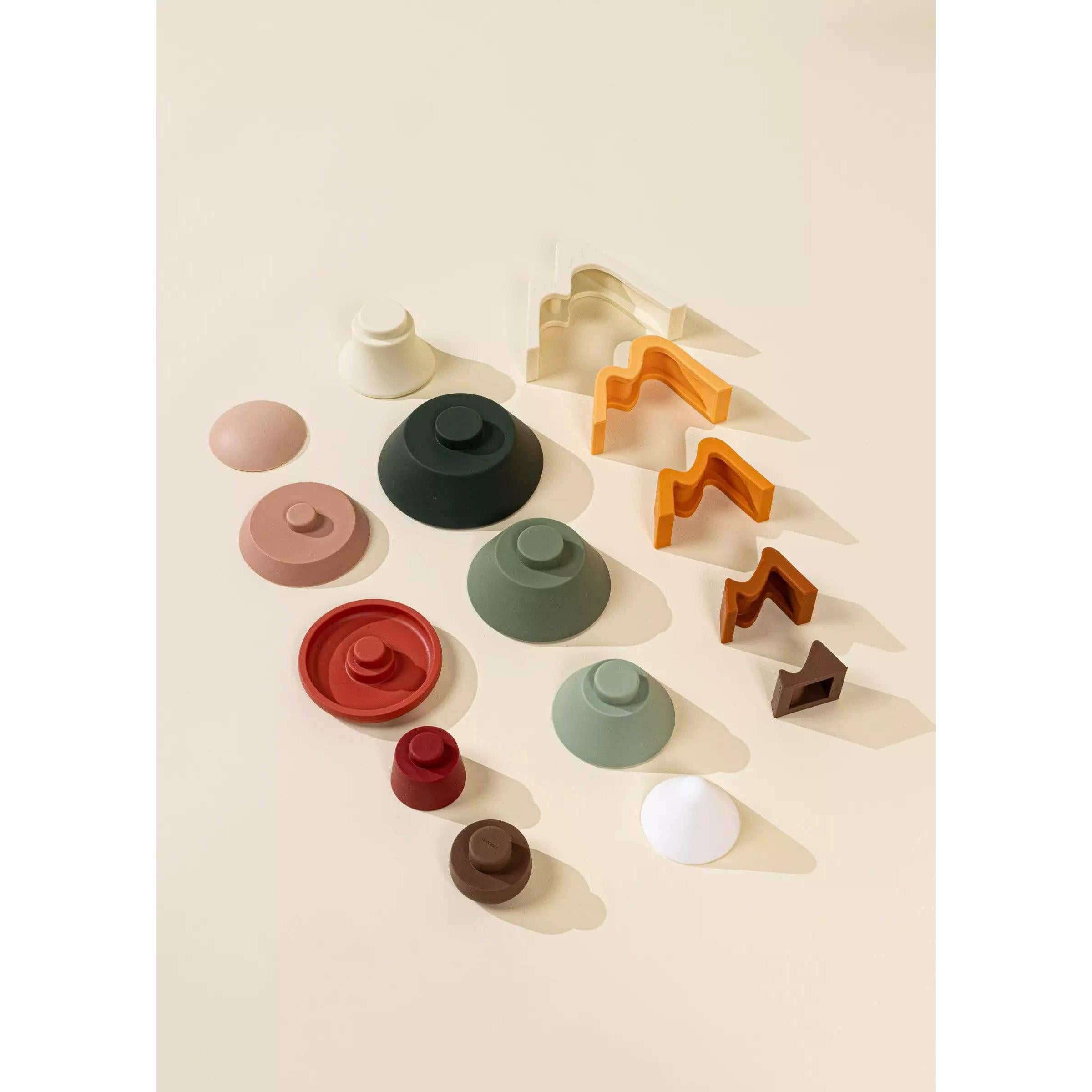 Coco Village - Silicone Stackable Forest Set (16 pcs)-Coco Village-Little Giant Kidz