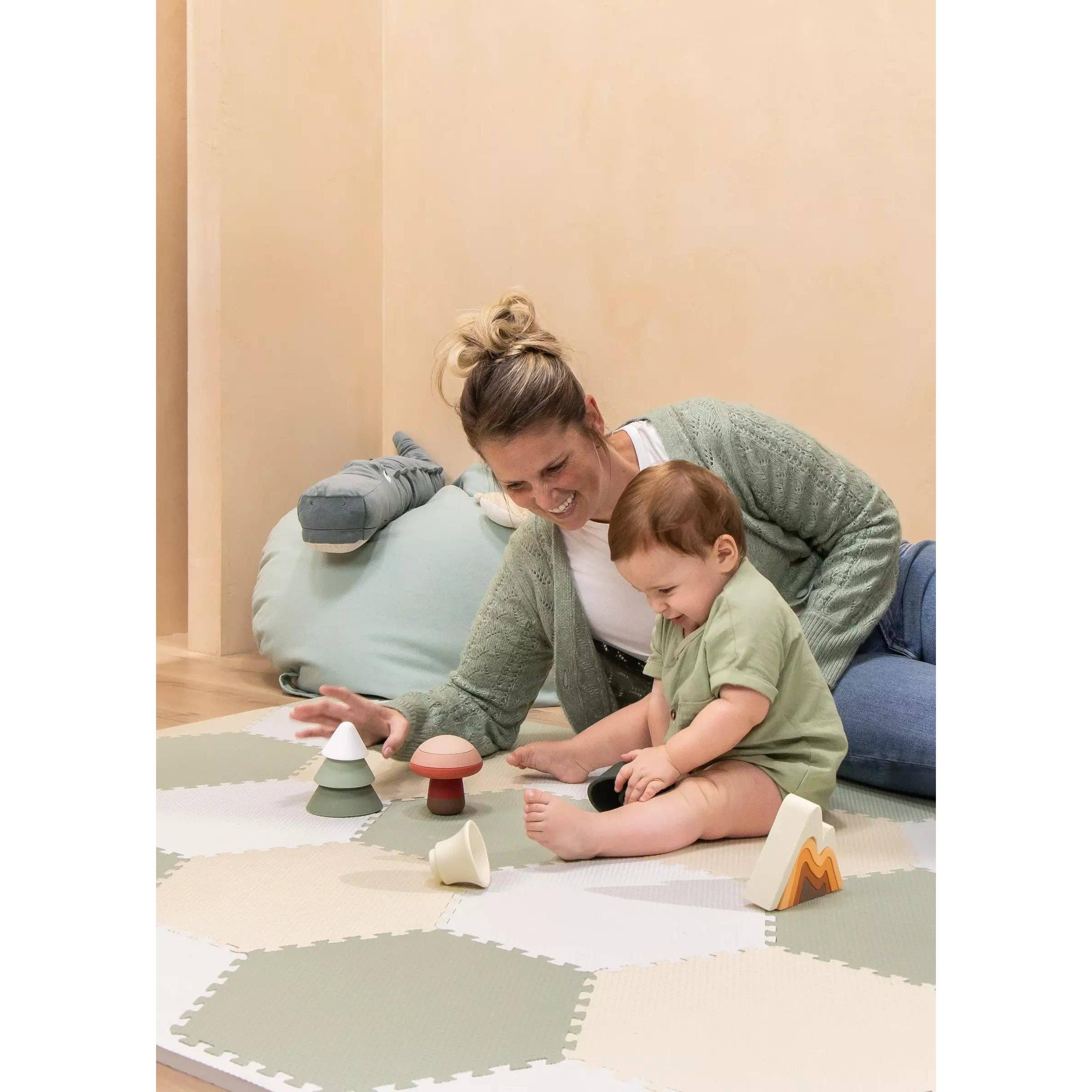 Coco Village - Silicone Stackable Forest Set (16 pcs)-Coco Village-Little Giant Kidz