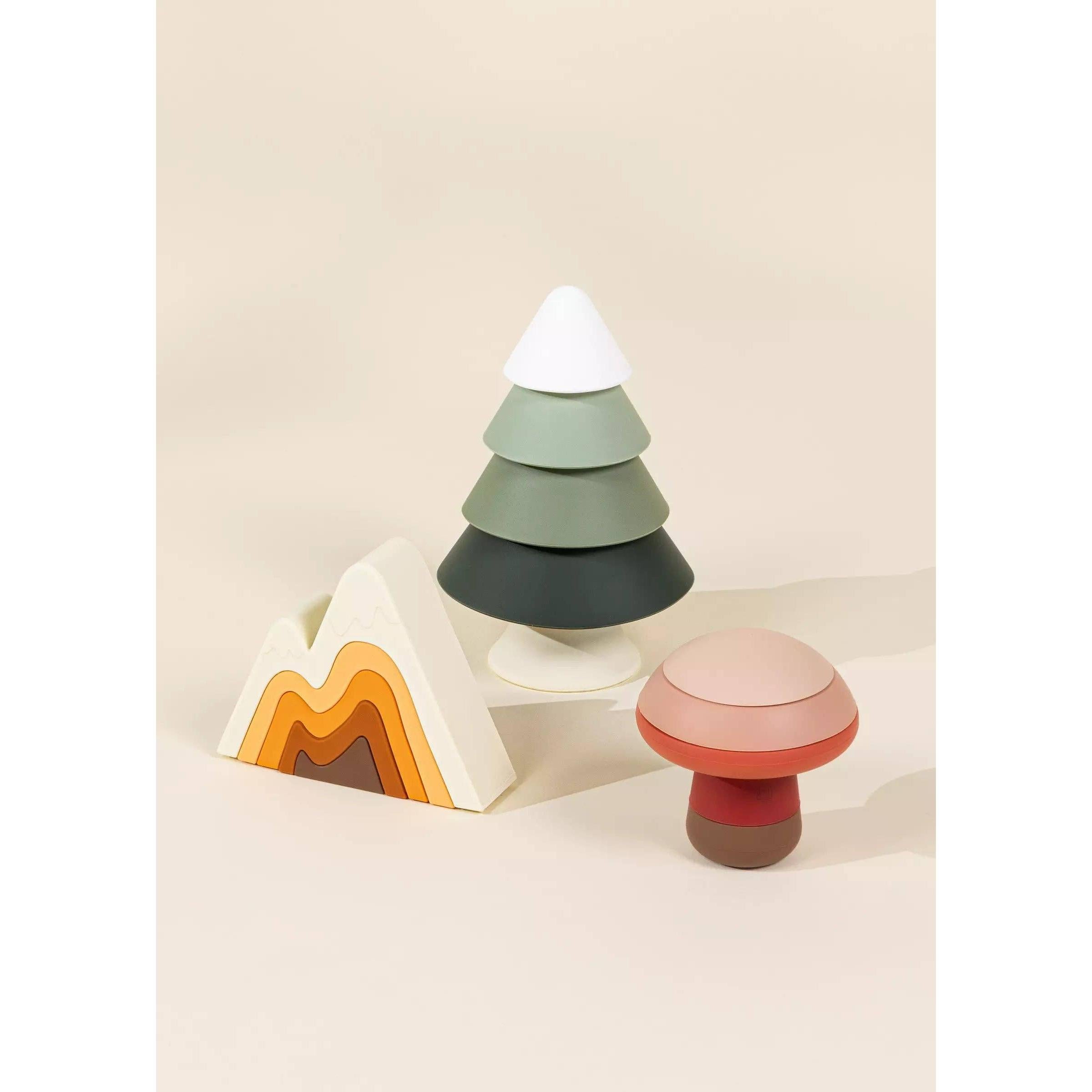 Coco Village - Silicone Stackable Forest Set (16 pcs)-Coco Village-Little Giant Kidz