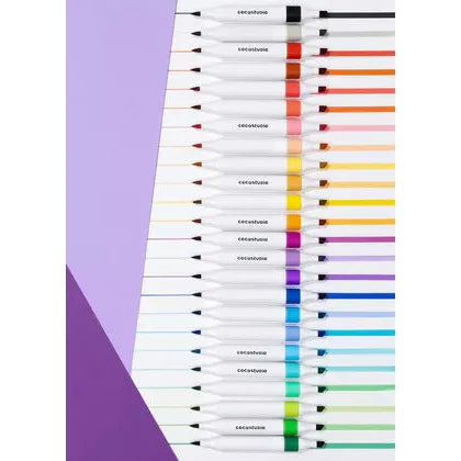 Coco Village Washable Dual Tip Markers Set- 24 Colors-Coco Village-Little Giant Kidz