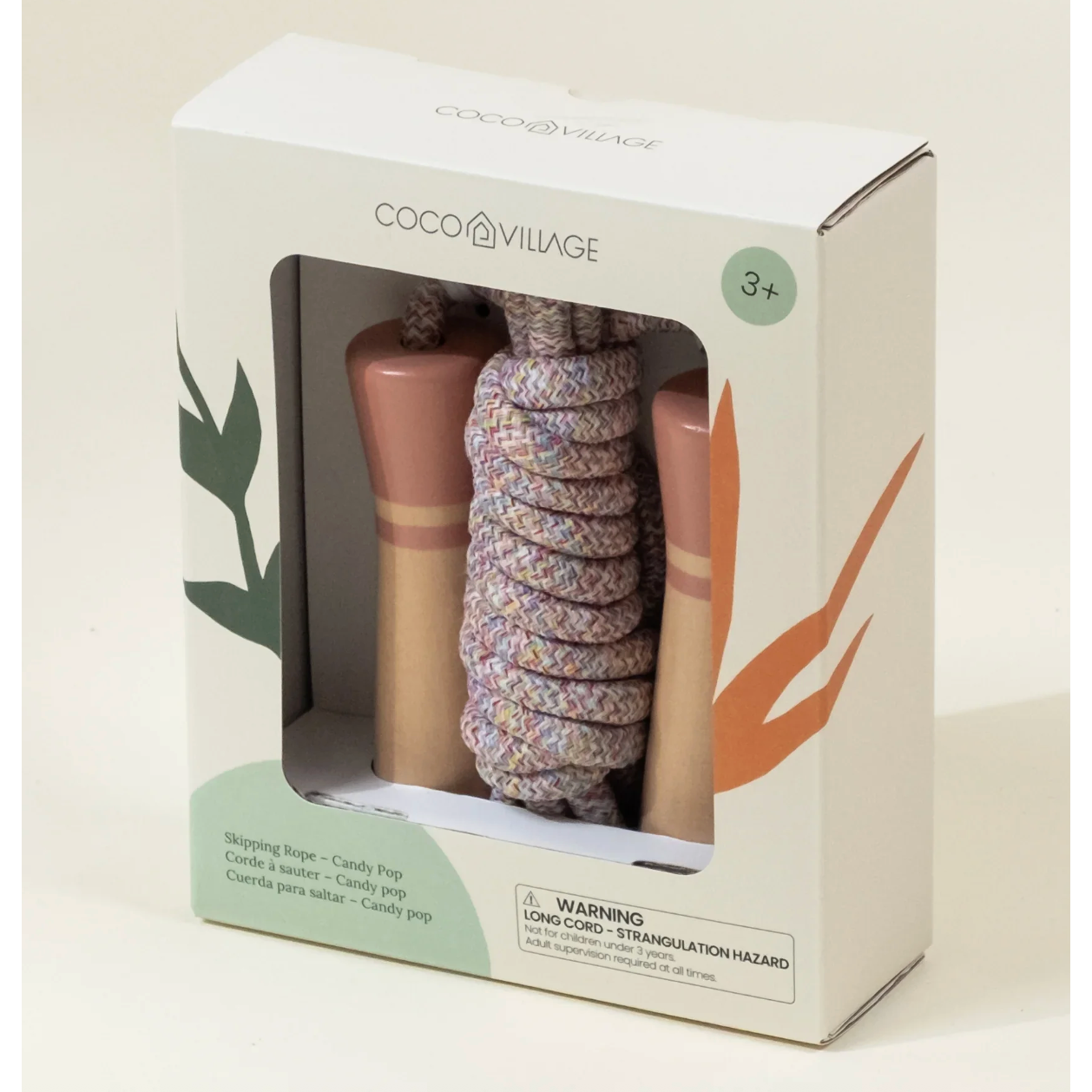 Coco Village Wooden Handle Skipping Rope – Candy Pop-Coco Village-Little Giant Kidz