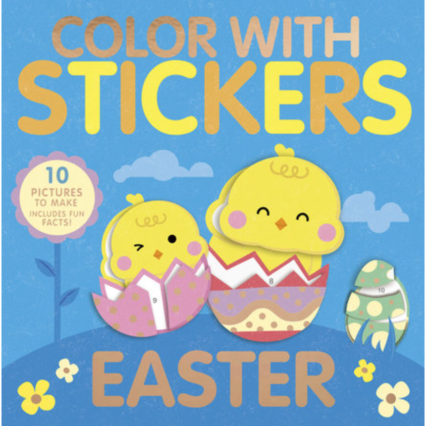 Color With Stickers: Easter- Paperback-PENGUIN RANDOM HOUSE-Little Giant Kidz