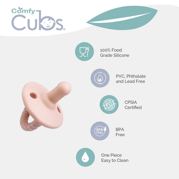 Comfy Cubs Pacifiers, 4 Pack - Pink Blush (Round Stage 2)-COMFY CUBS-Little Giant Kidz