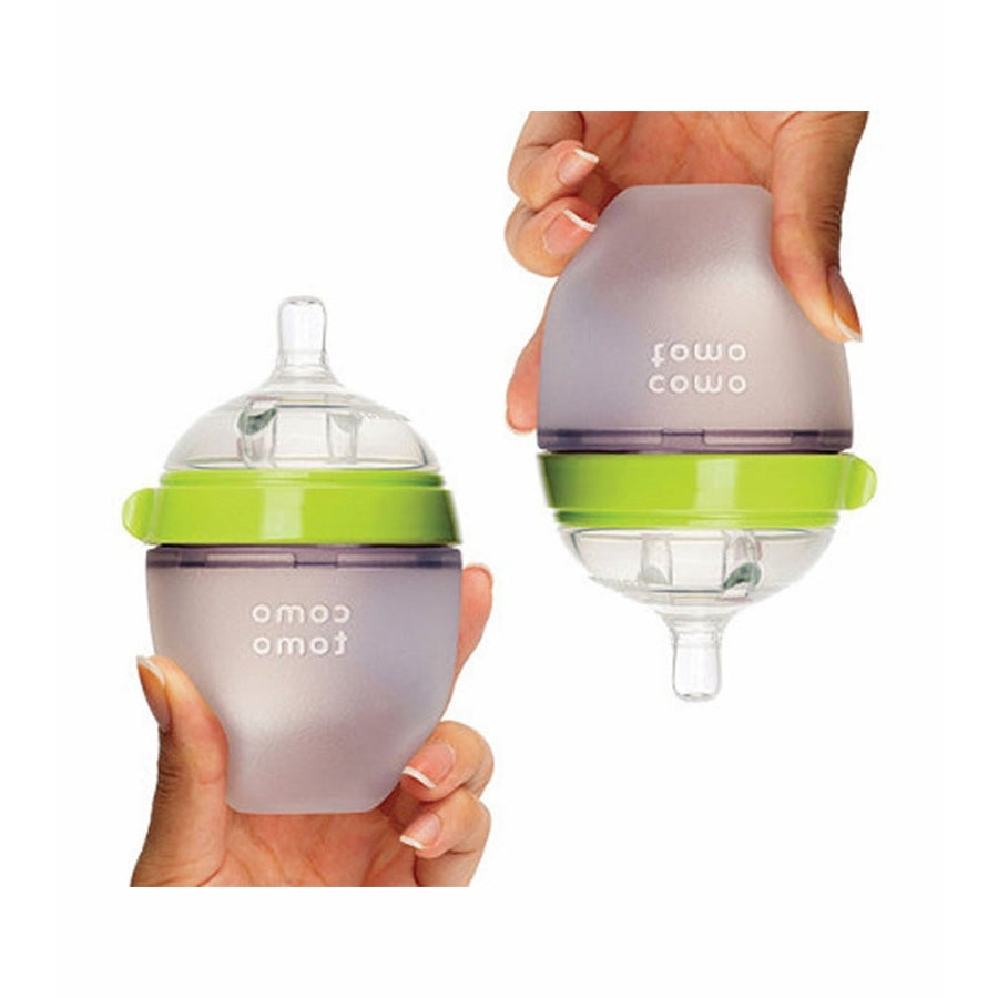 Comotomo™ 5oz Baby Bottles Green 2pk-COMO TOMO-Little Giant Kidz