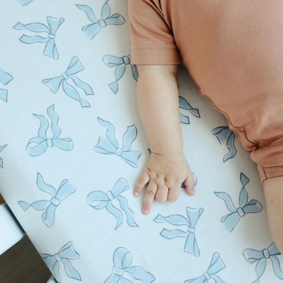 Copper Pearl Daphne Premium Knit Fitted Crib Sheet-COPPER PEARL-Little Giant Kidz