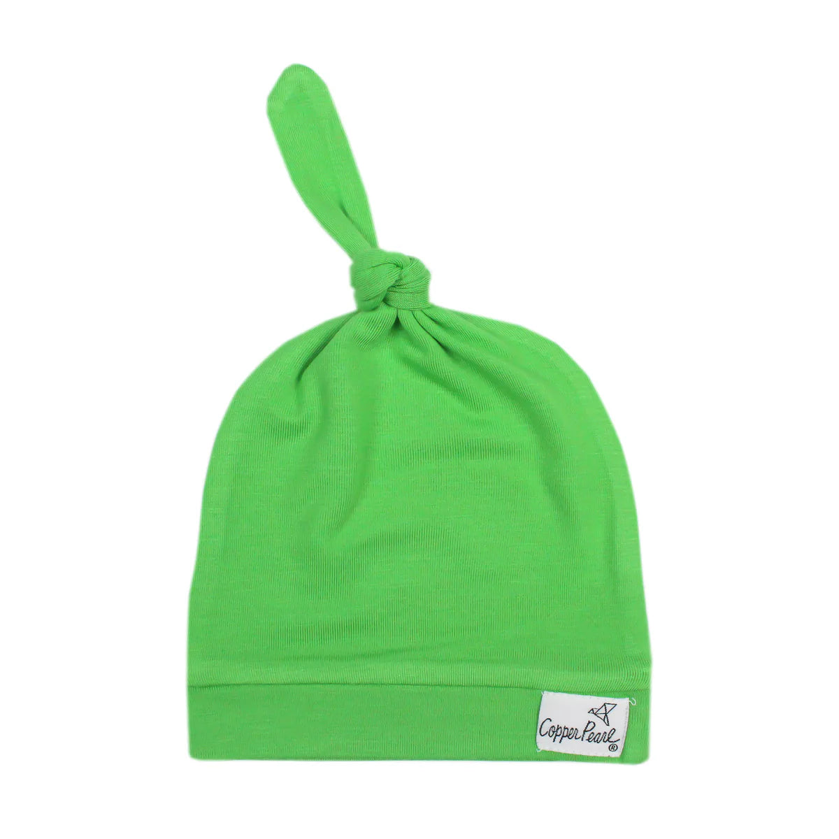 Copper Pearl Lime Top Knot Hat (0-4M)-COPPER PEARL-Little Giant Kidz