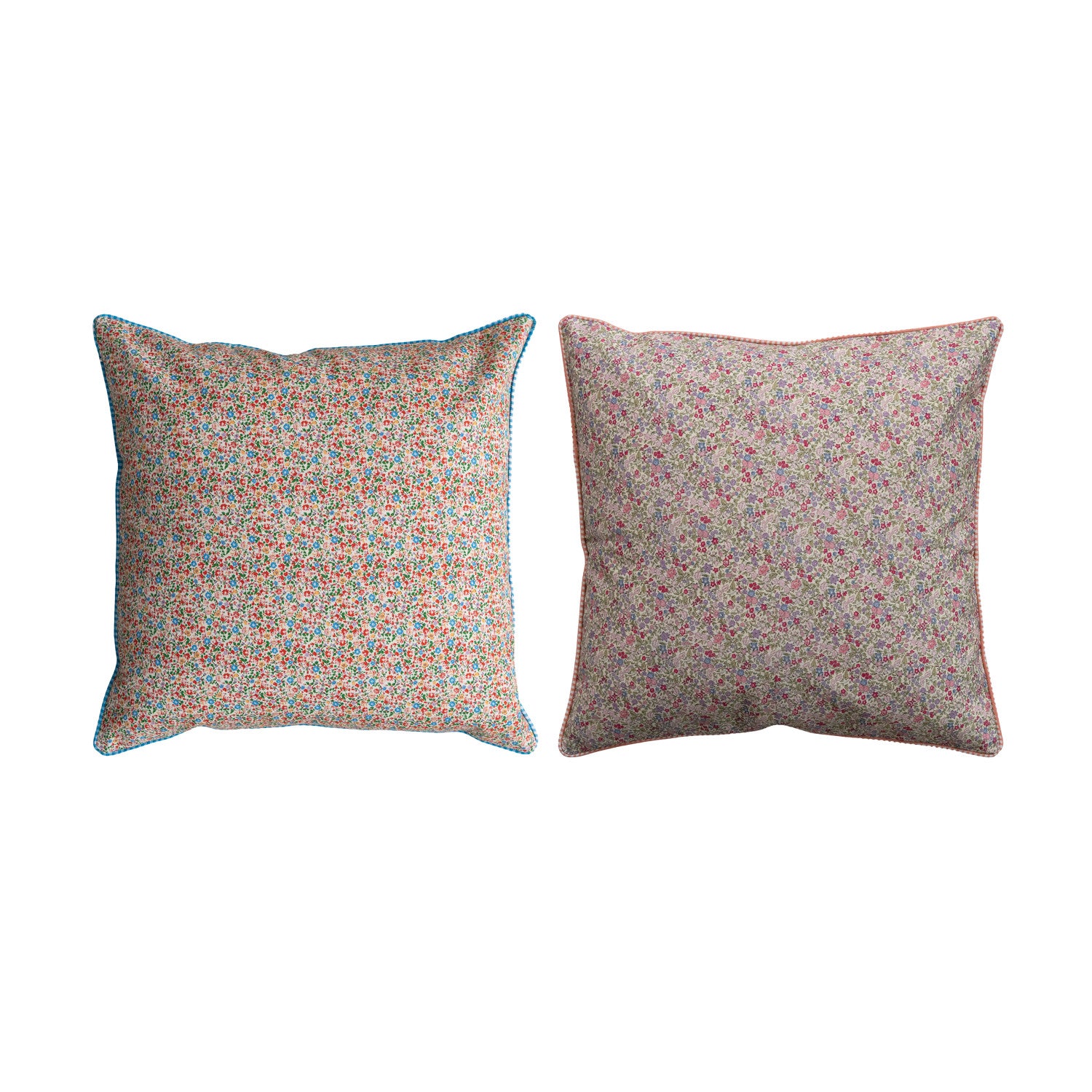 Creative Co-Op 20" Square Cotton Canvas Printed Pillow, 2 Colors- Assorted-COOP-Little Giant Kidz