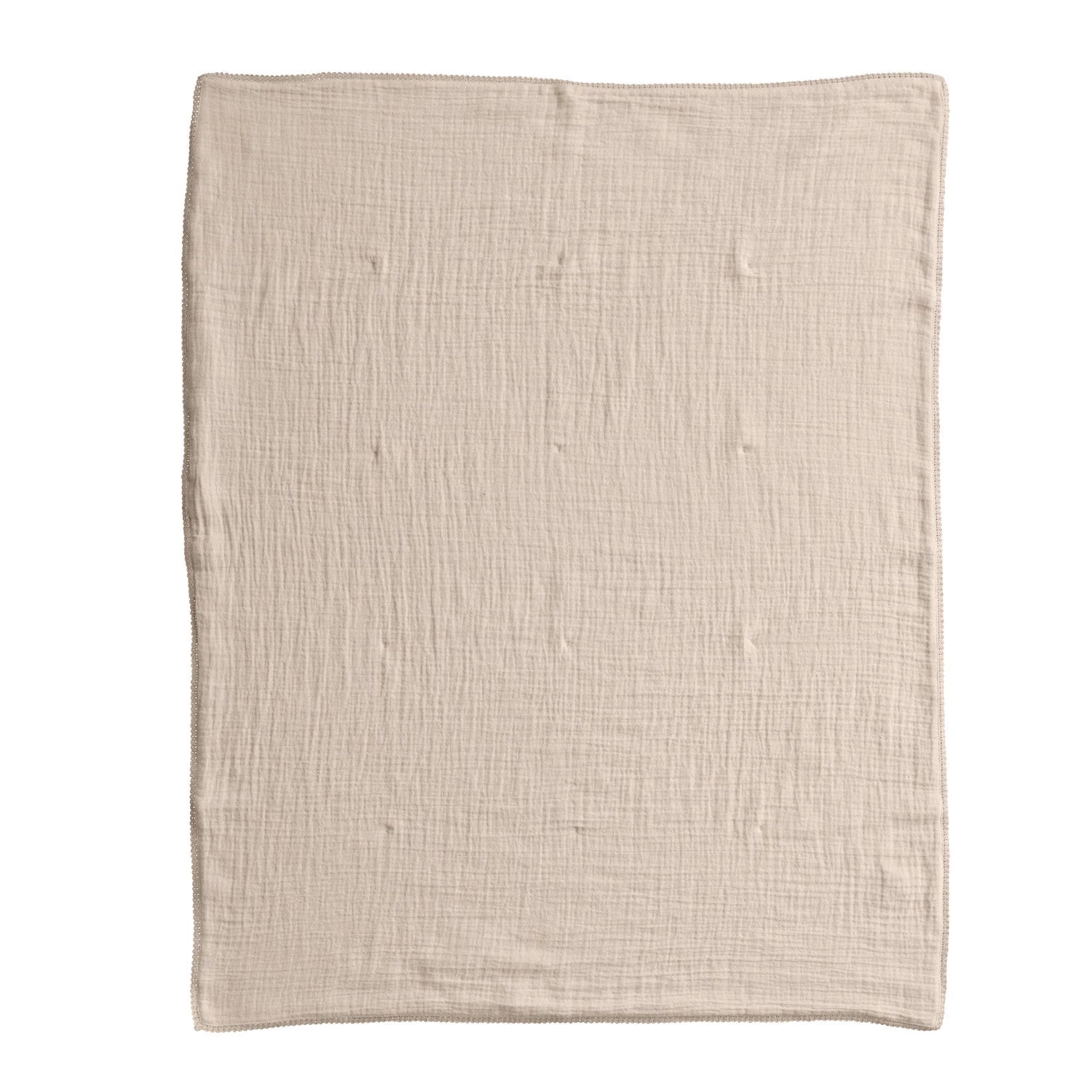 Creative Co-Op Cotton Double Cloth Baby Blanket w/ Trim in Bag - Peach-COOP-Little Giant Kidz