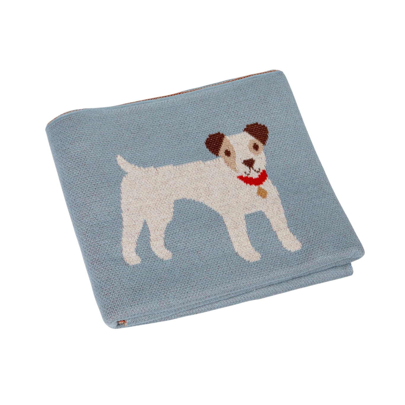 Creative Co-Op Cotton Knit Baby Blanket w/ Dogs-COOP-Little Giant Kidz