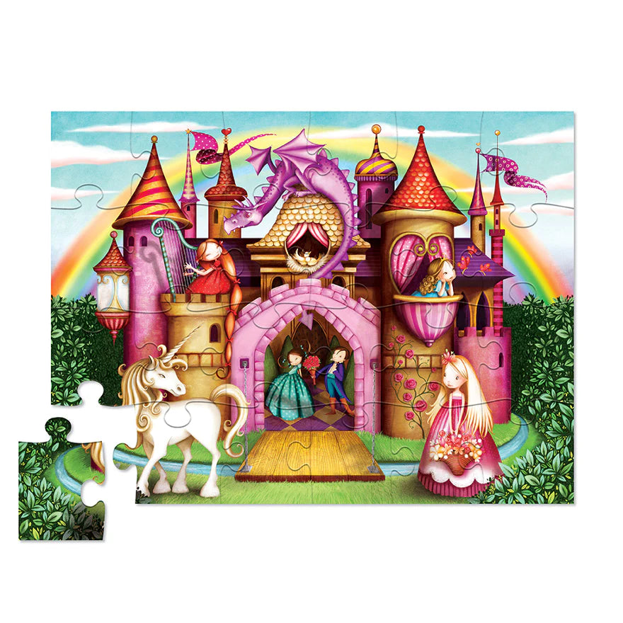 Crocodile Creek 24 Piece Floor Puzzle In A Case Unicorn