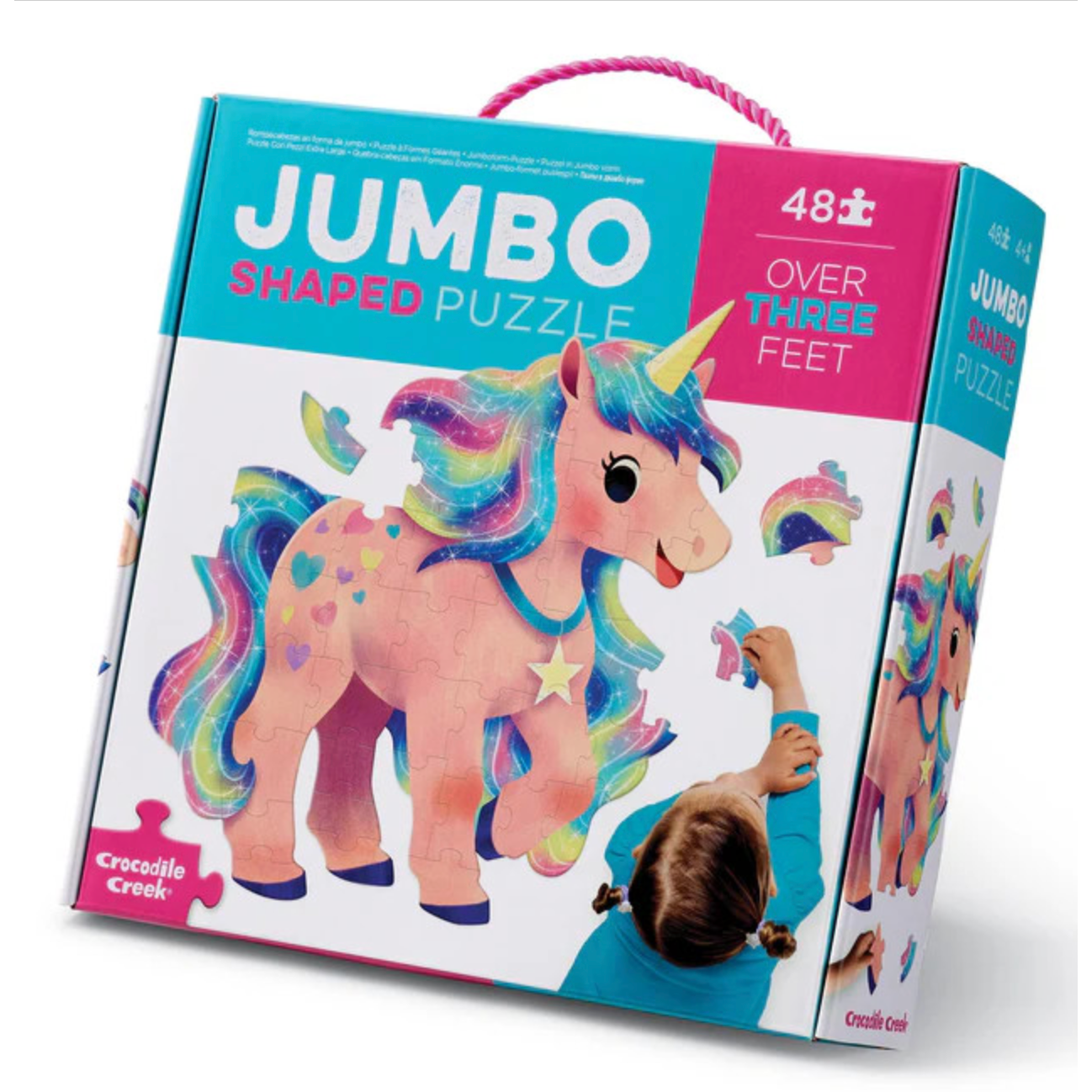 Crocodile Creek 48-pc Jumbo Puzzle/Unicorn-Crocodile Creek-Little Giant Kidz