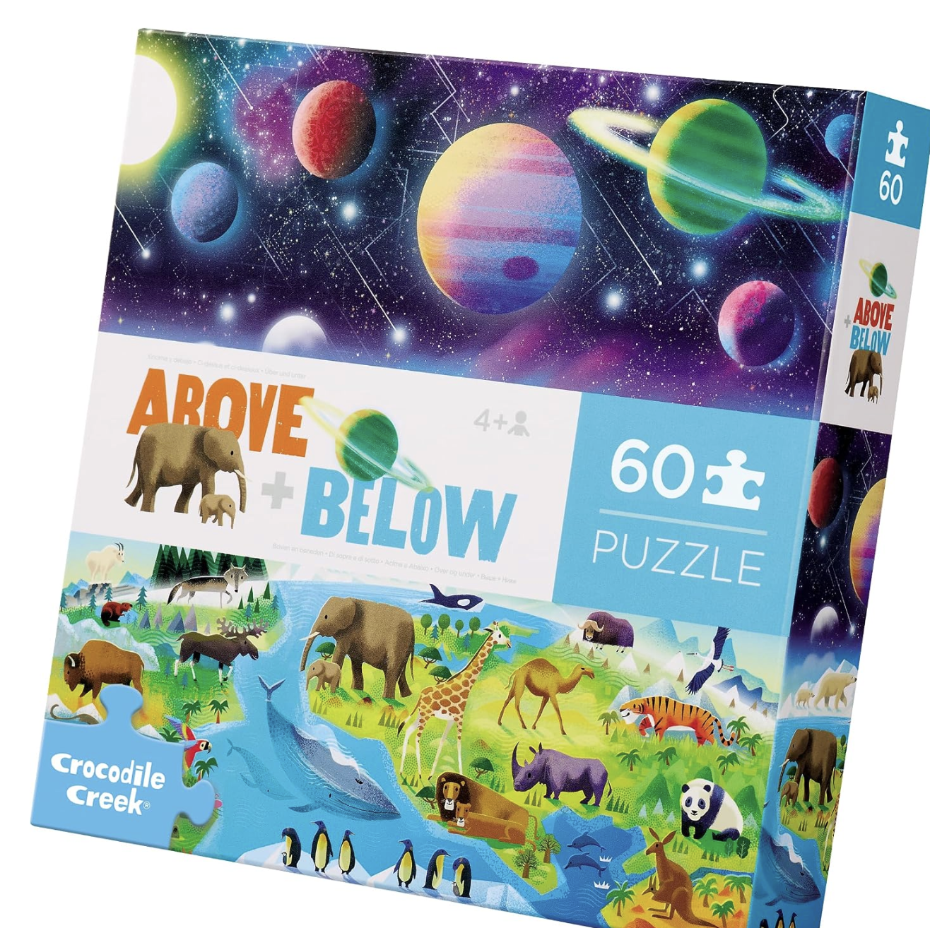 Crocodile Creek 60-pc Above & Below Puzzle/Earth & Space-Crocodile Creek-Little Giant Kidz