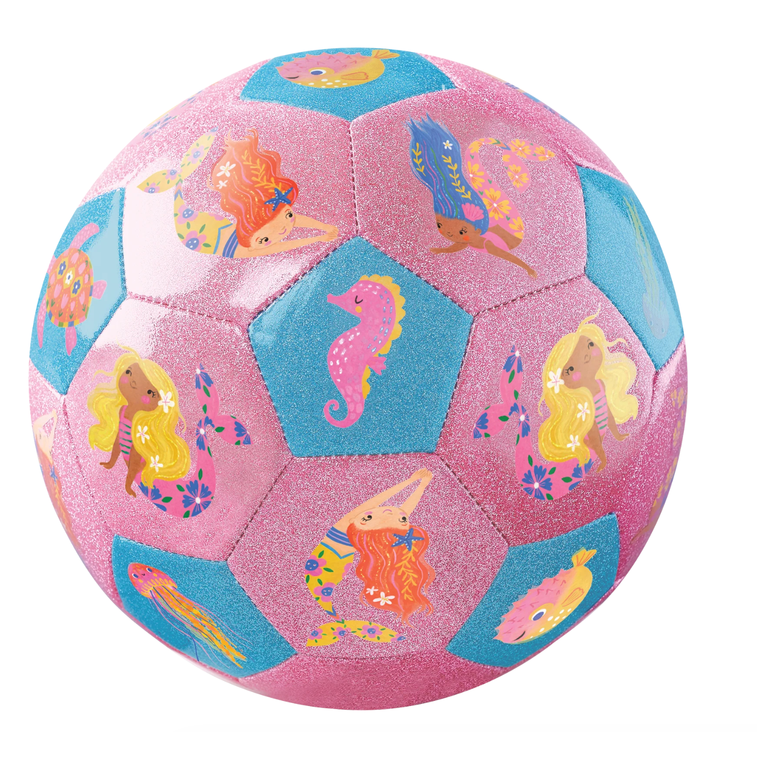 Crocodile Creek Size 3 Glitter Soccer Ball/Mermaid Friends-Crocodile Creek-Little Giant Kidz