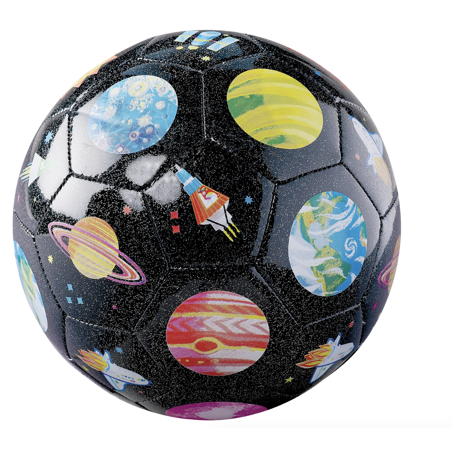 Crocodile Creek Size 3 Glitter Soccer Ball/Space Exploration-Crocodile Creek-Little Giant Kidz