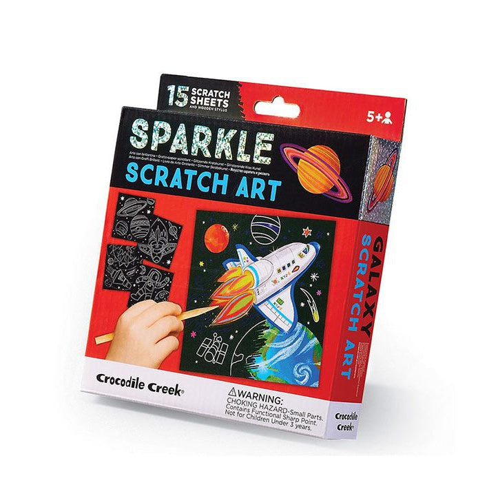 Crocodile Creek Sparkle Scratch Art - Galaxy-Crocodile Creek-Little Giant Kidz