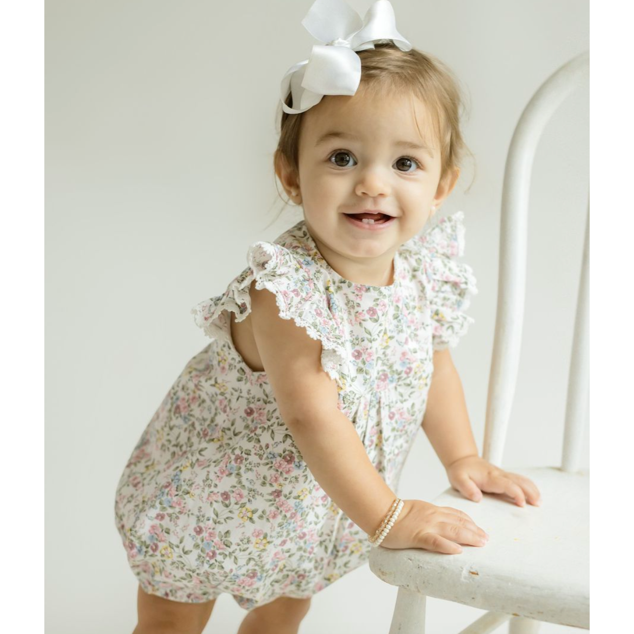 Cuclie Ana Bubble Romper- Floral-Cuclie Baby-Little Giant Kidz