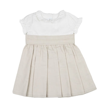 Cuclie Baby Mila Occasion Dress - Beige-Cuclie Baby-Little Giant Kidz