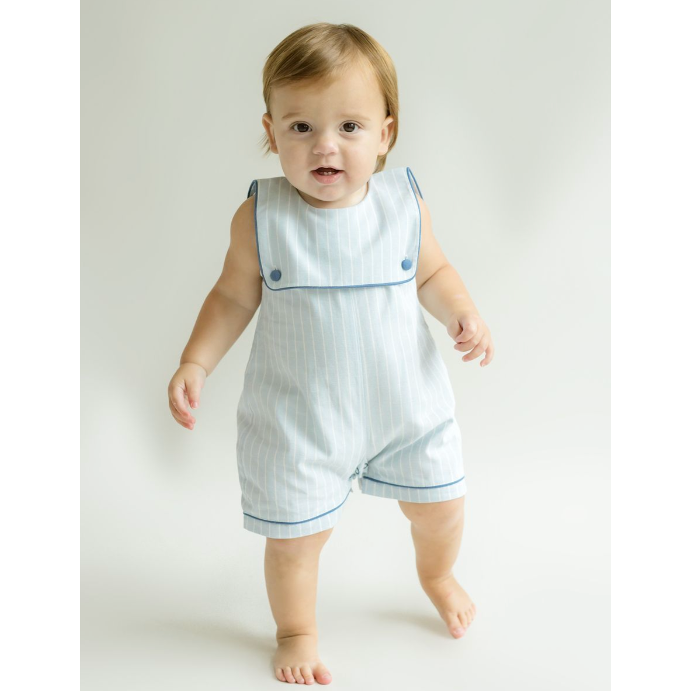 Cuclie Oliver Boy Striped Nautical One Piece-Cuclie Baby-Little Giant Kidz